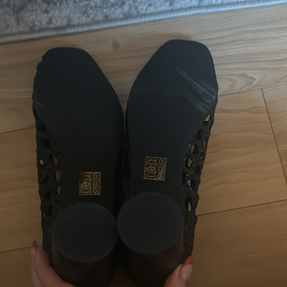 Woven Ballet Heels Black - Picture 6 of 6
